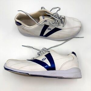 Dexter Bowling Shoes Mens 10.5 Lace Up White Blue